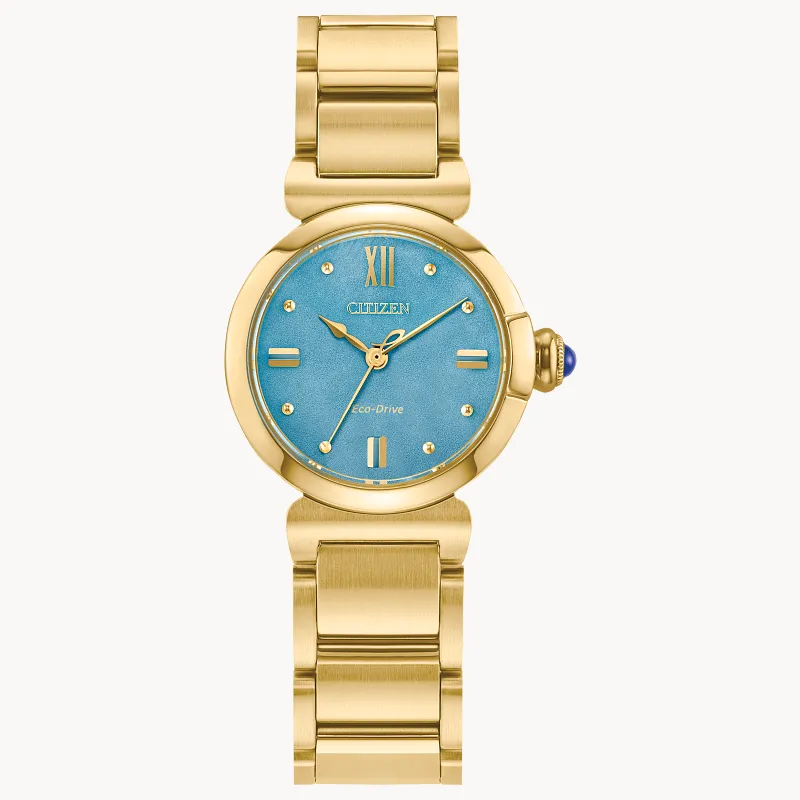 Citizen L Mae Light Blue Dial Stainless Steel Bracelet EM1133-85L Citizen L Mae Light Blue Dial Stainless Steel Bracelet EM1133-85L
